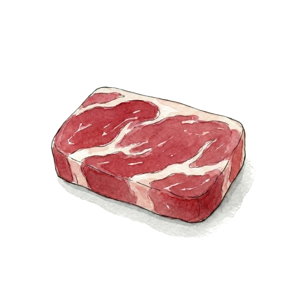Watercolor illustration of lamb